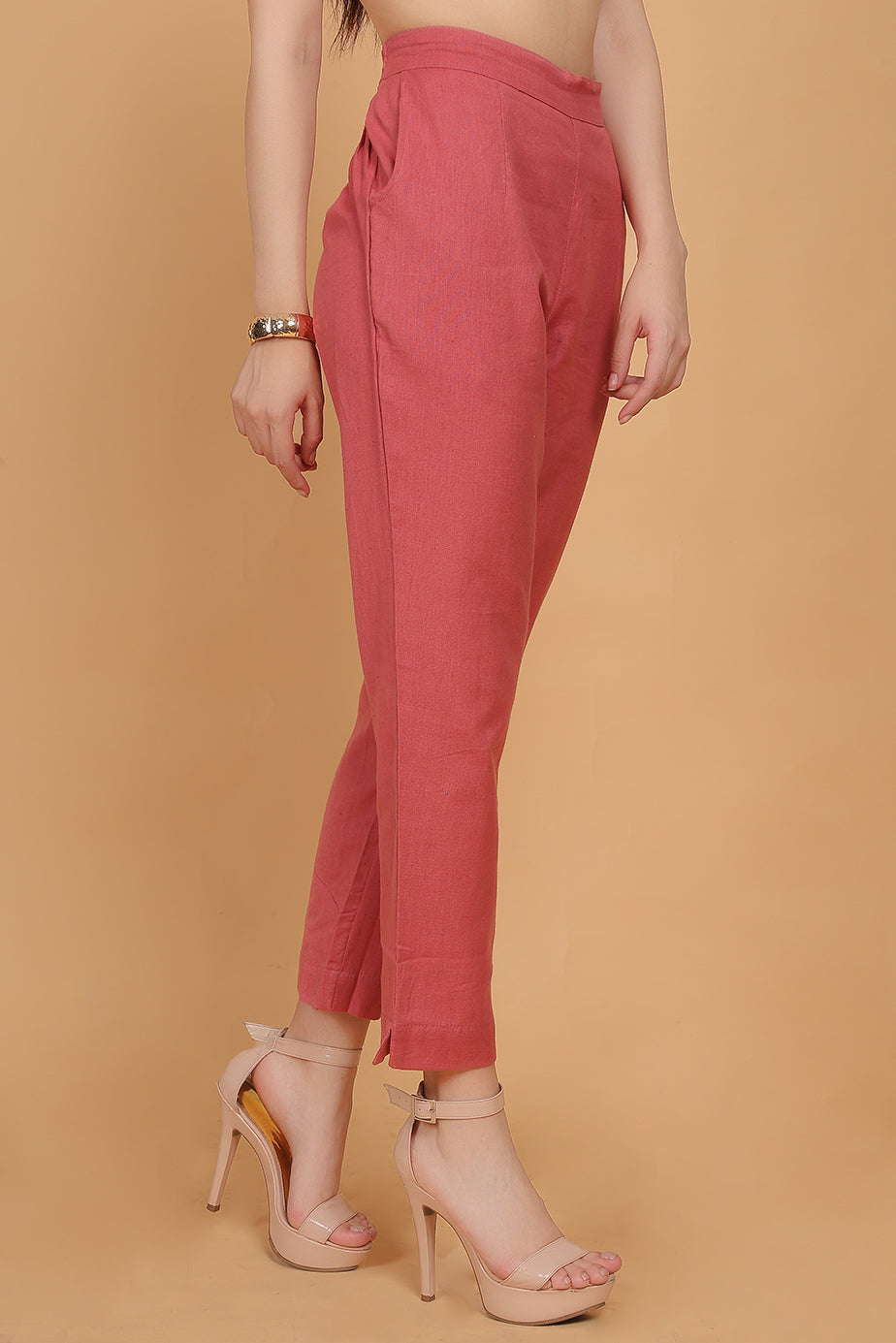 Cotton Pants Peach - FuchsiaBless
