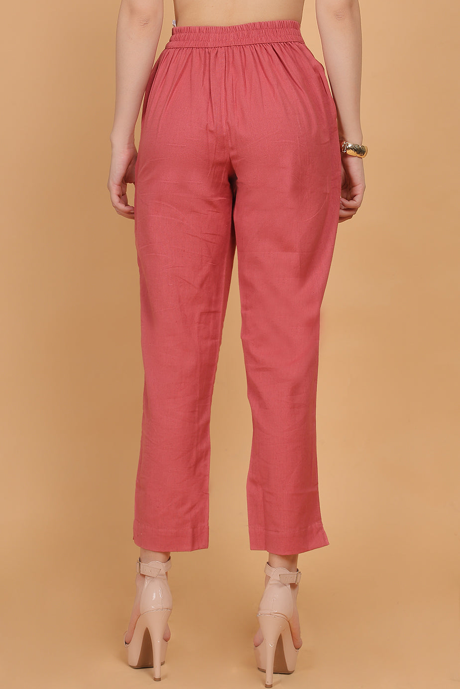 Cotton Pants Peach - FuchsiaBless