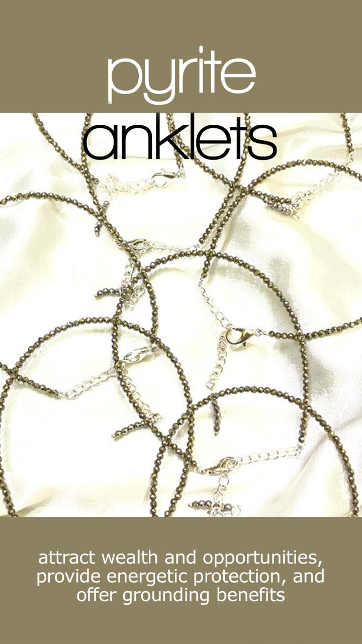 Pyrite Anklets