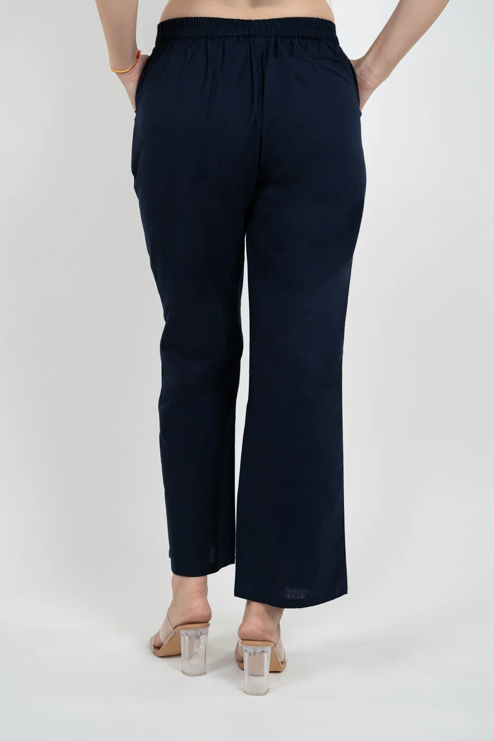 Regular Fit Cotton Pants - Blue