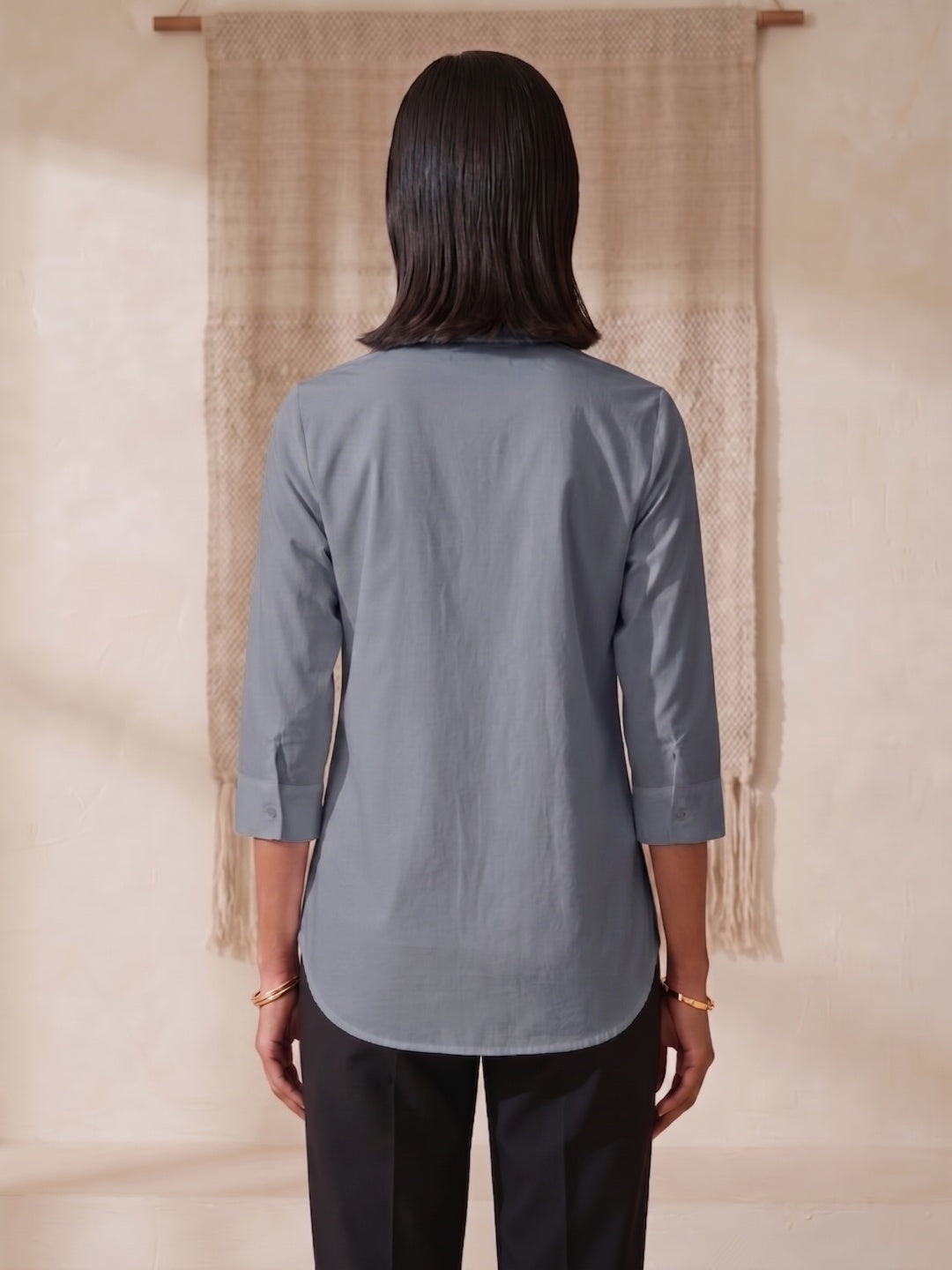 Hemline Shirt - Grey