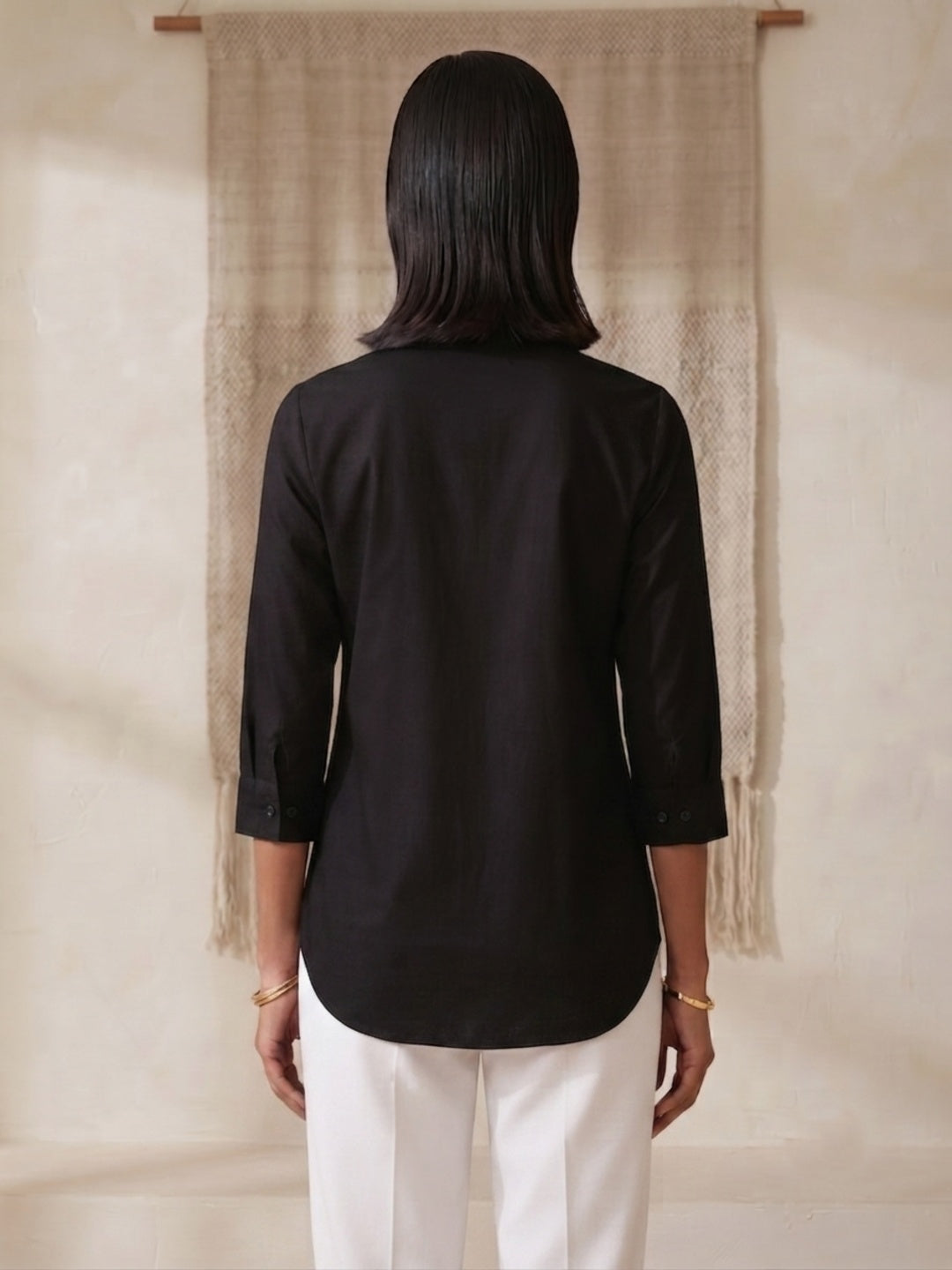 Hemline Shirt - Black