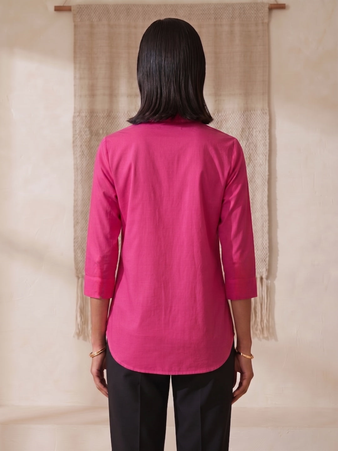 Hemline Shirt - Pink