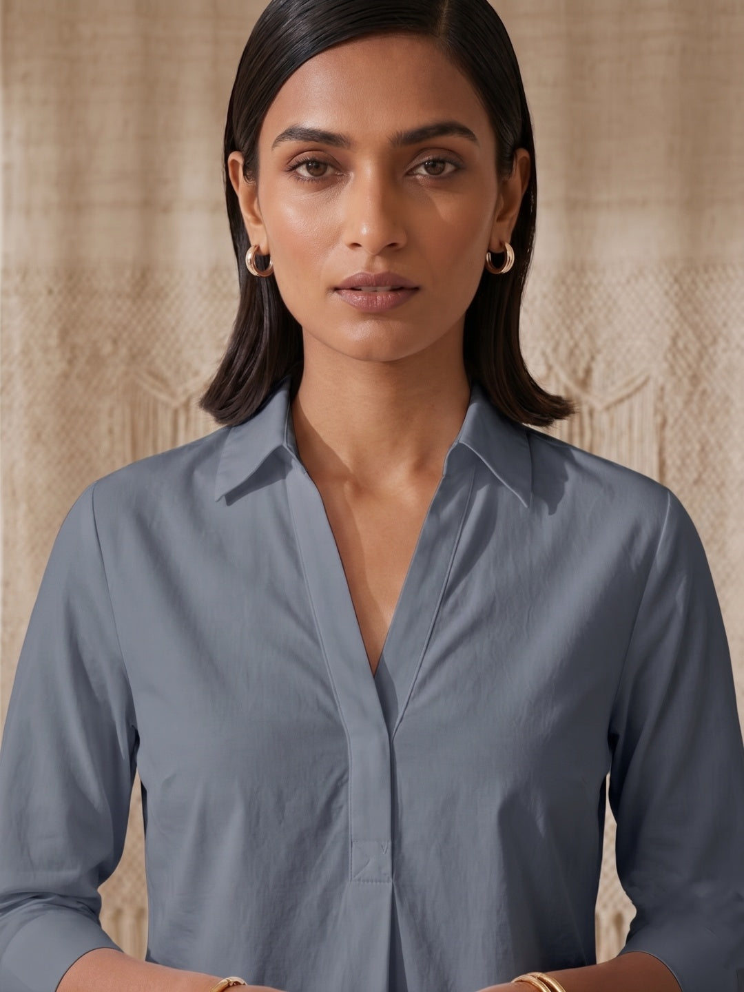 Hemline Shirt - Grey