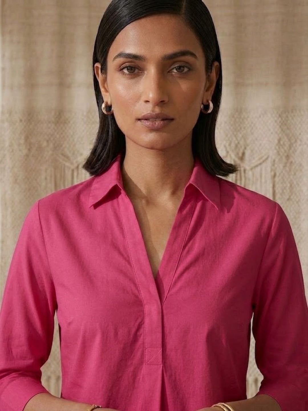 Hemline Shirt - Pink