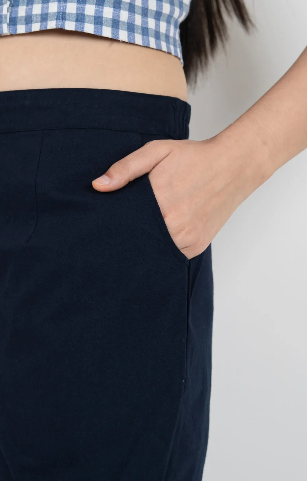 Regular Fit Cotton Pants - Blue