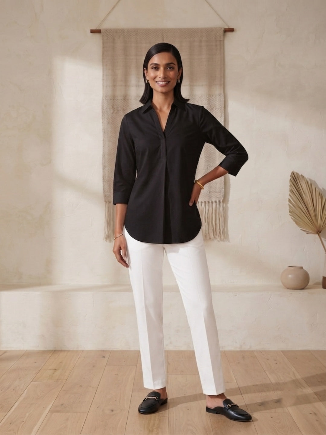 Hemline Shirt - Black