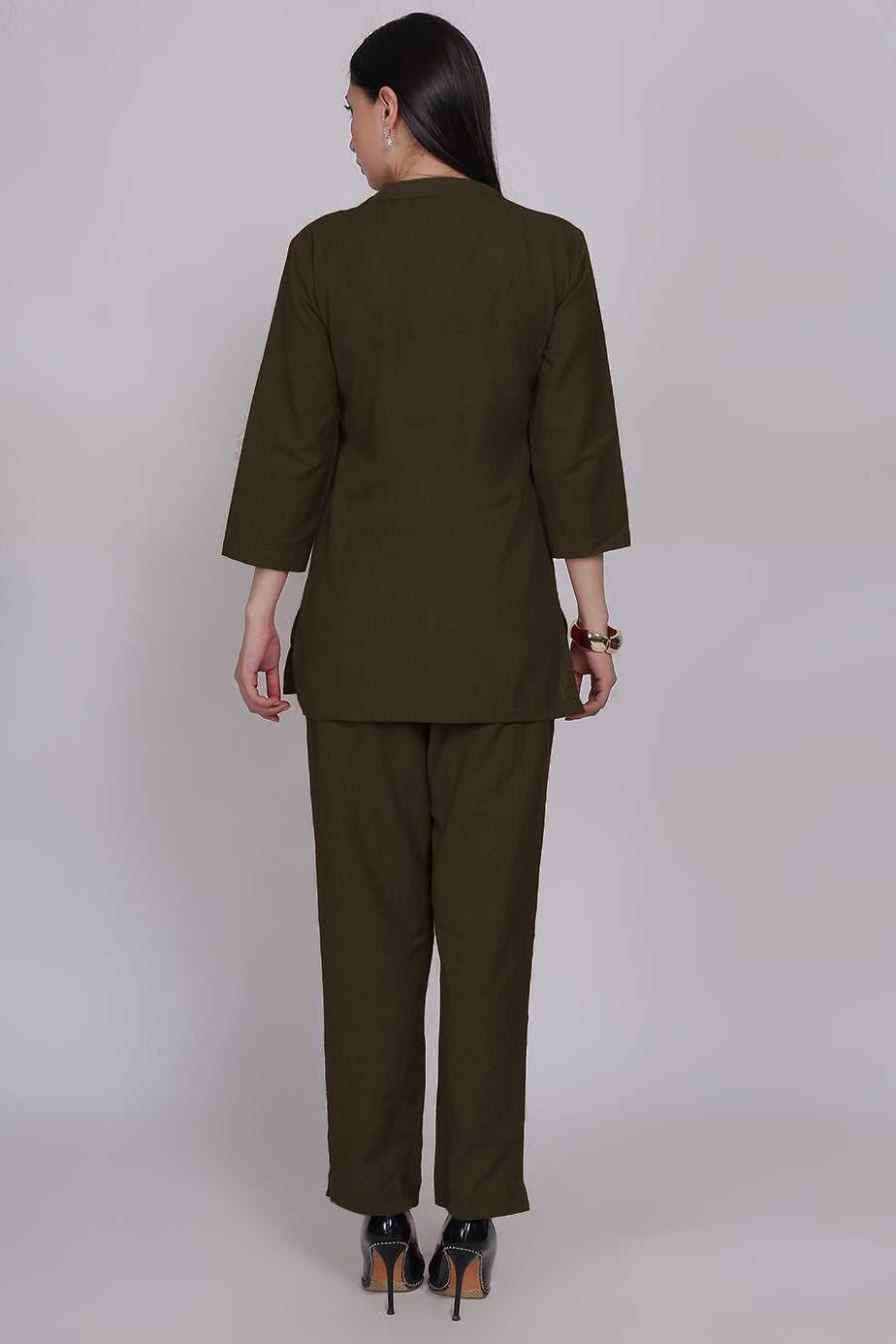 Cotton Cord Set - Olive - FuchsiaBless