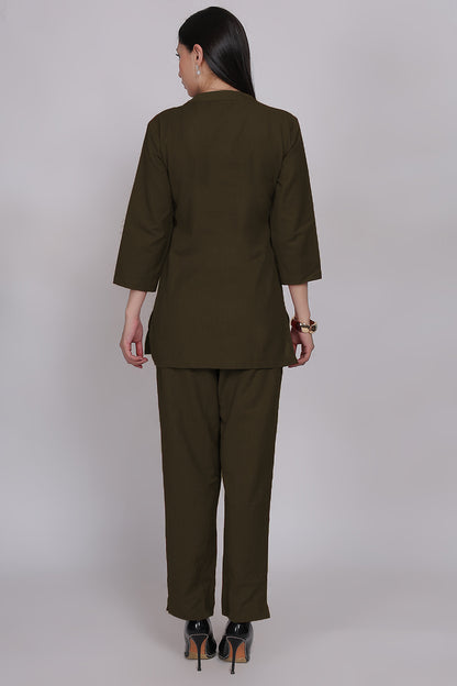Cotton Cord Set - Olive - FuchsiaBless