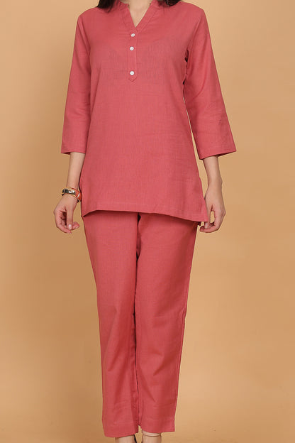 Cotton Cord Set - Peach - FuchsiaBless