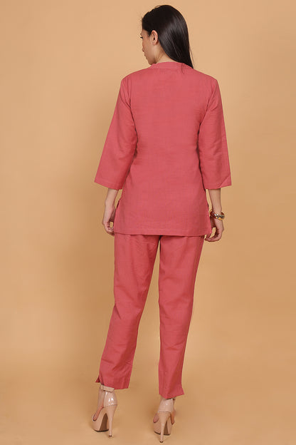 Cotton Cord Set - Peach - FuchsiaBless