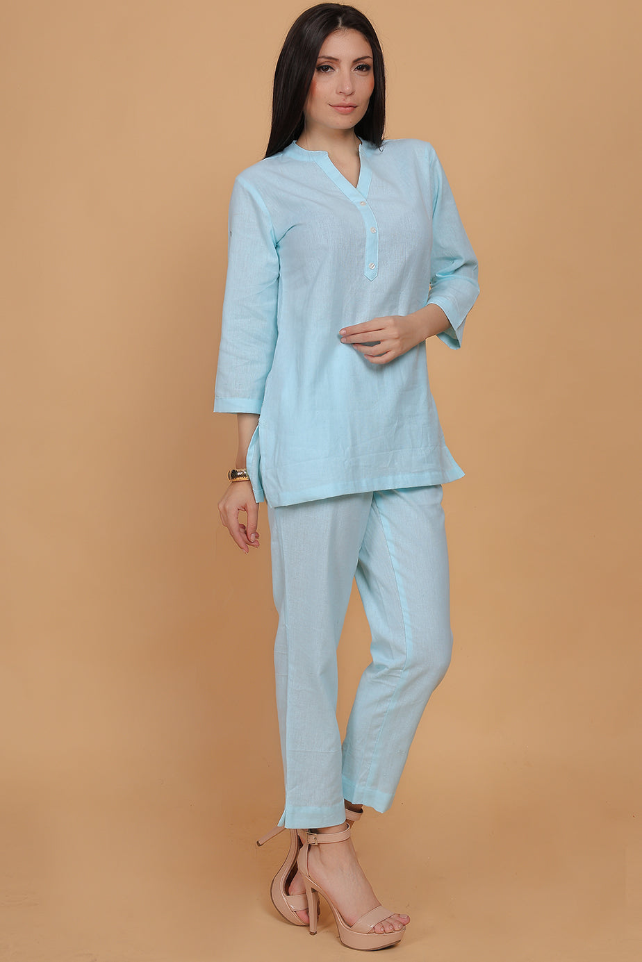 Cotton Cord Set - Sky Blue - FuchsiaBless