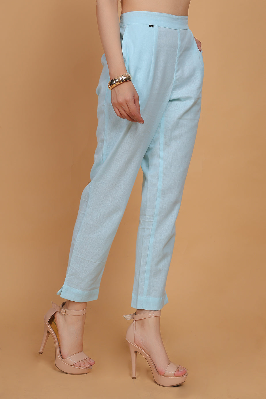 Cotton Pants Sky Blue - FuchsiaBless