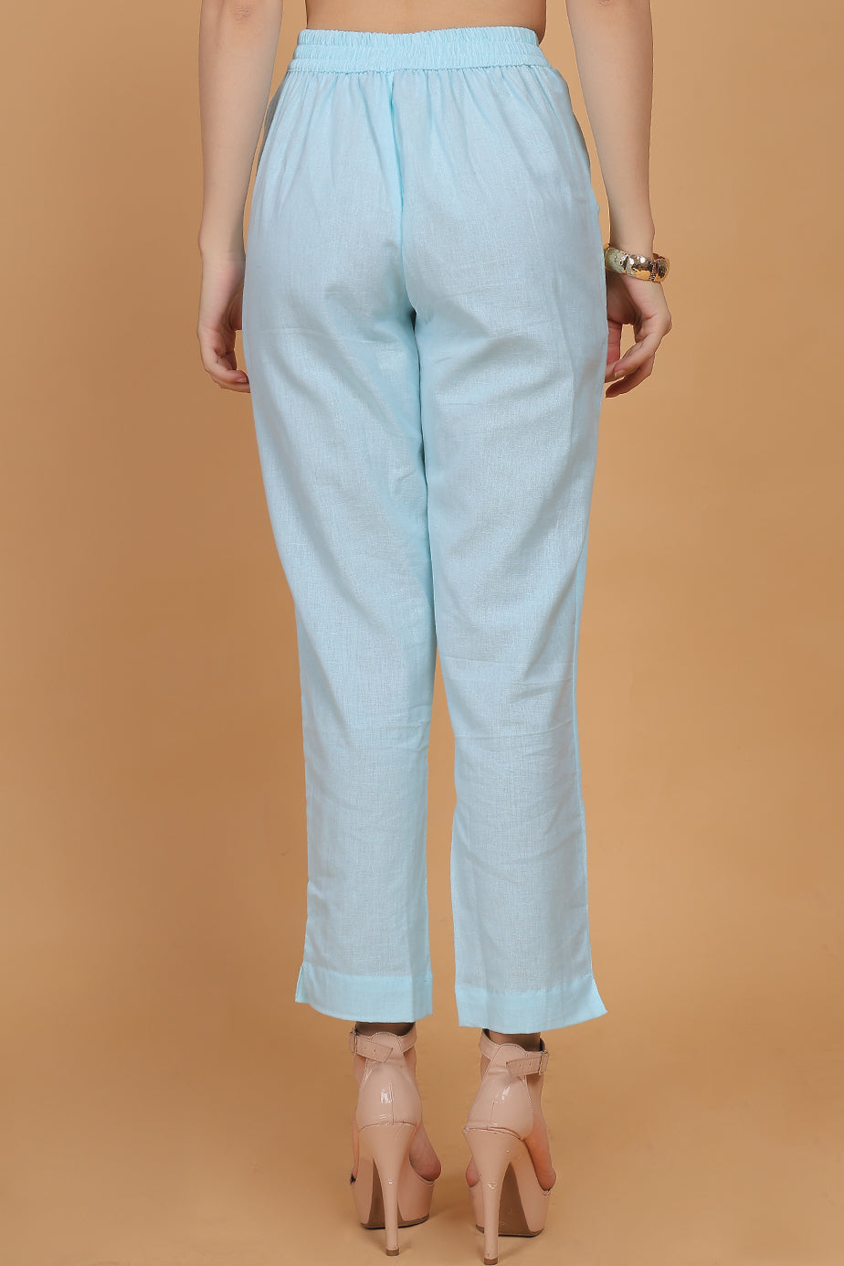 Cotton Pants Sky Blue - FuchsiaBless