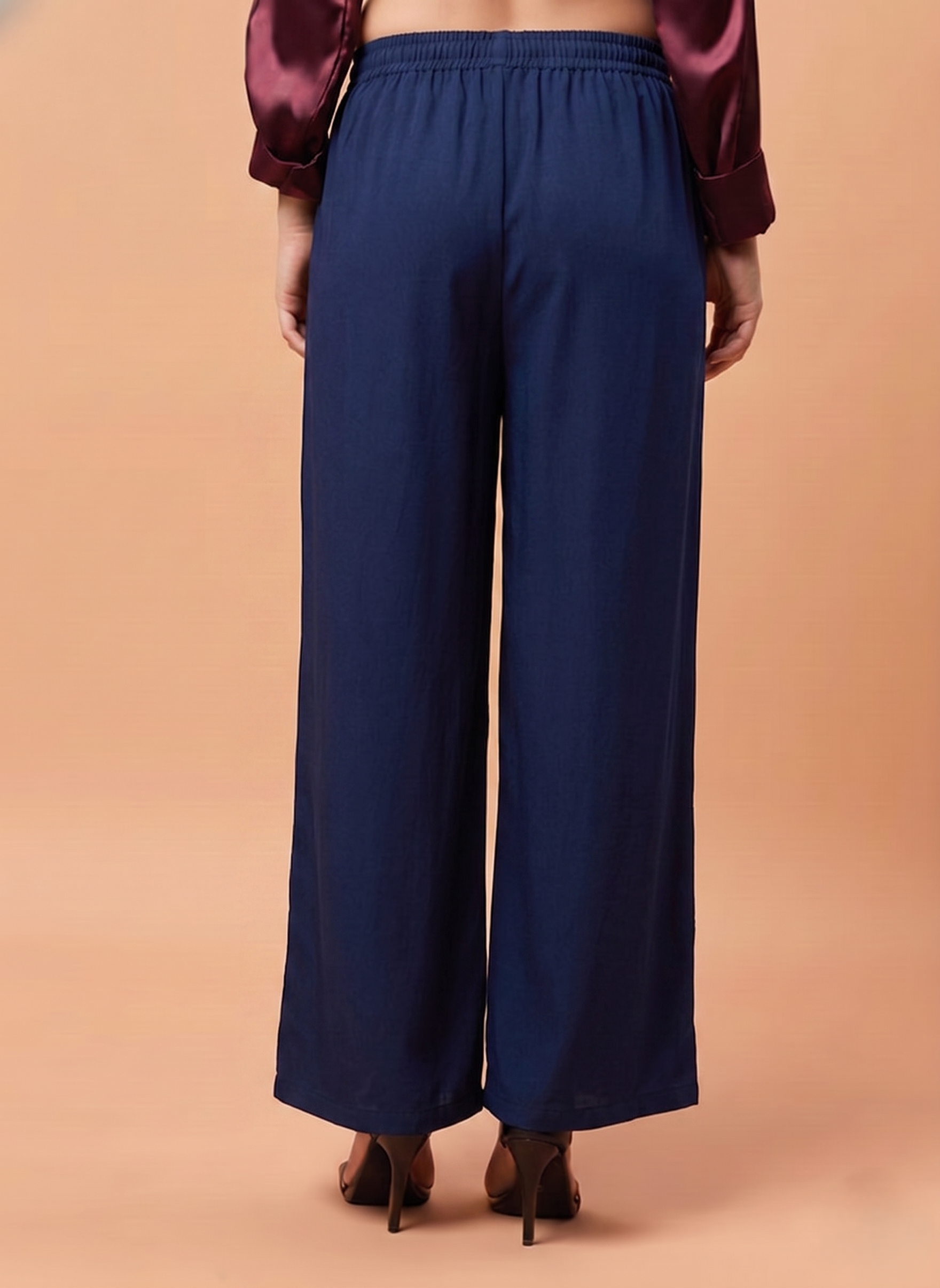 Palazzo Pants - Navy Blue