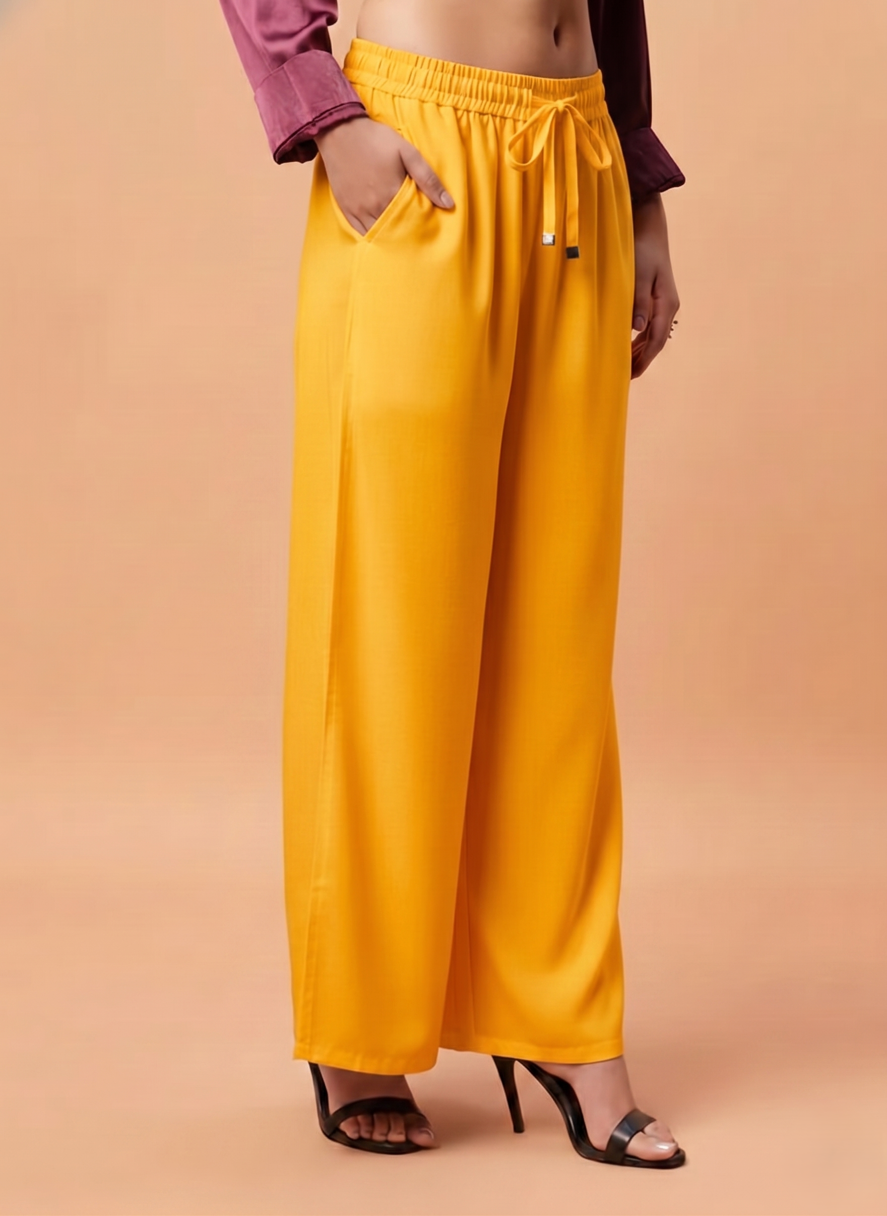 Palazzo Pants - Yellow