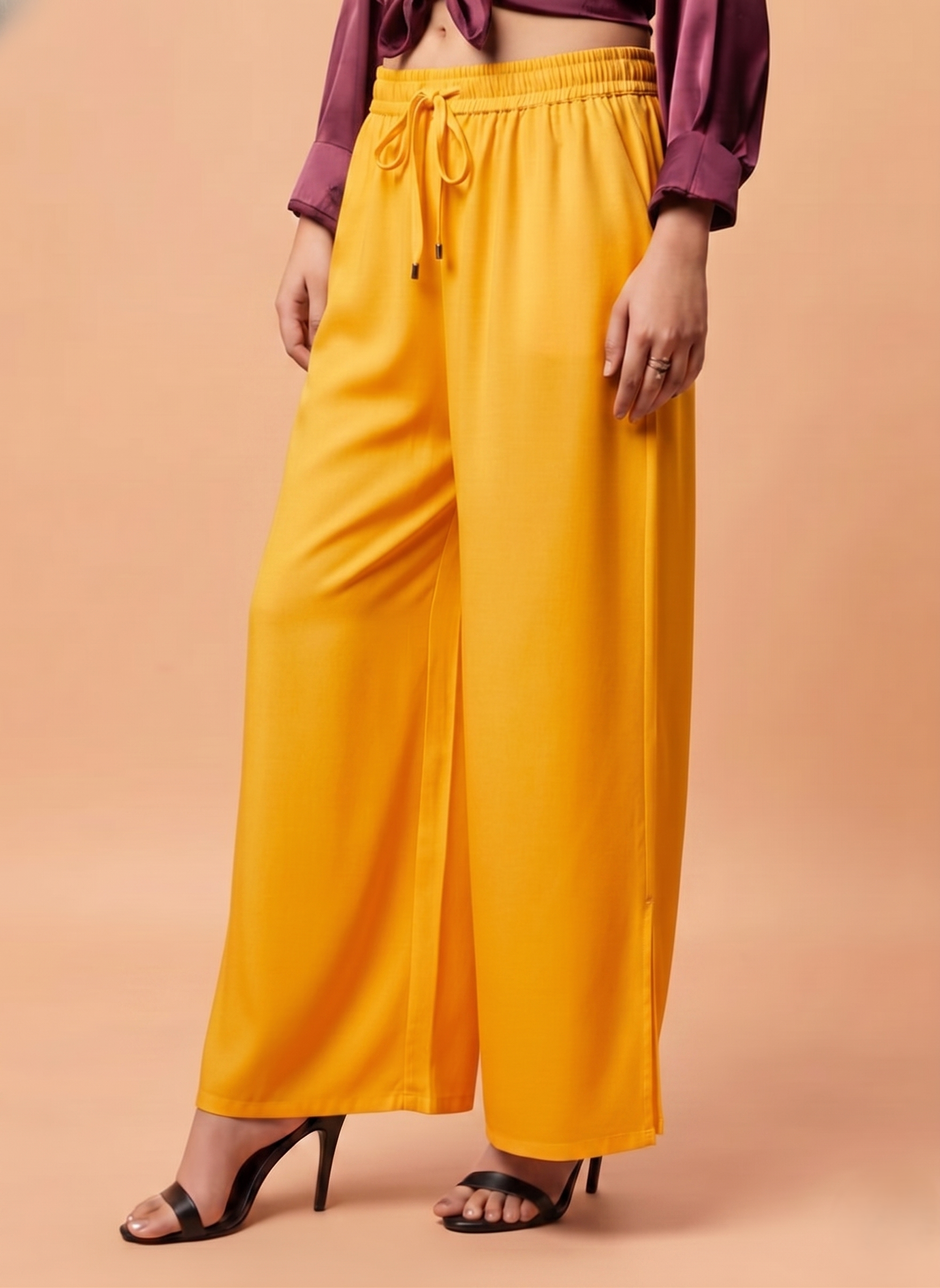 Palazzo Pants - Yellow