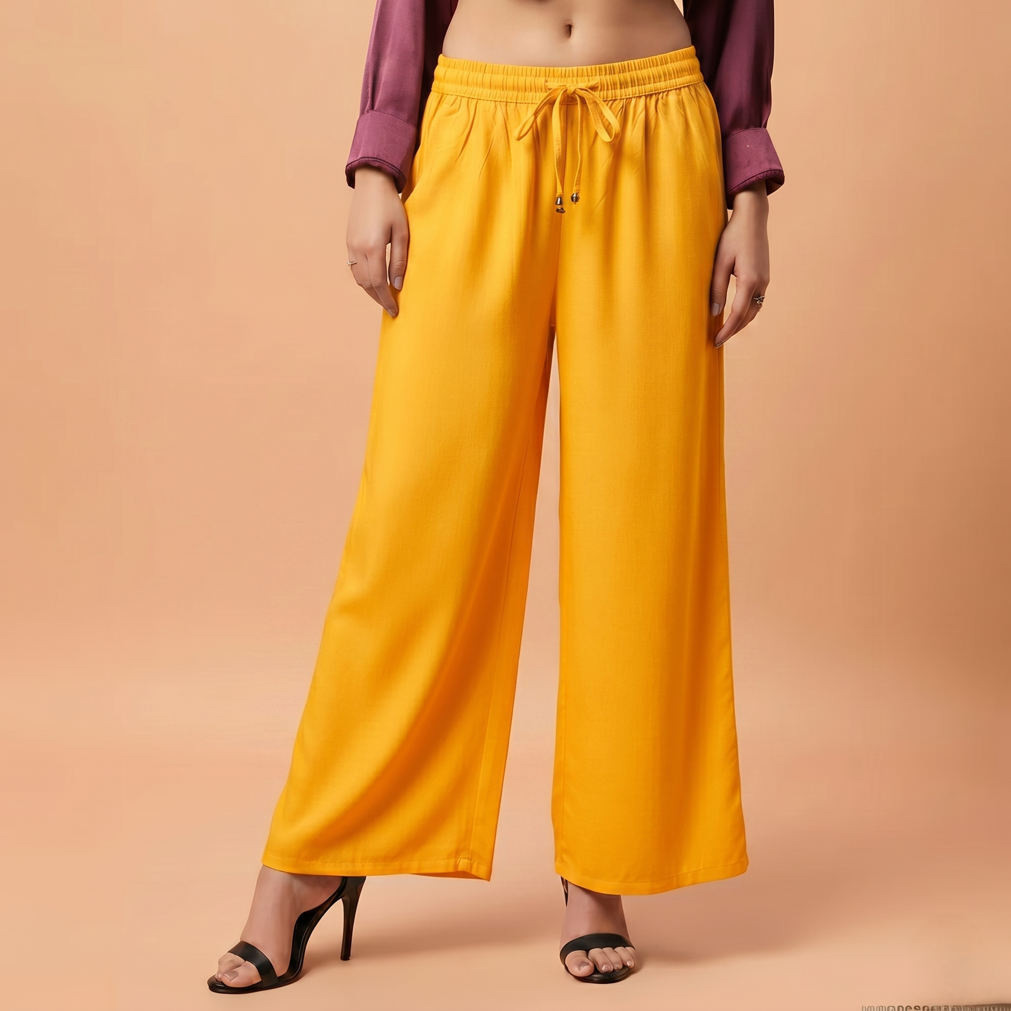 Palazzo Pants - Yellow