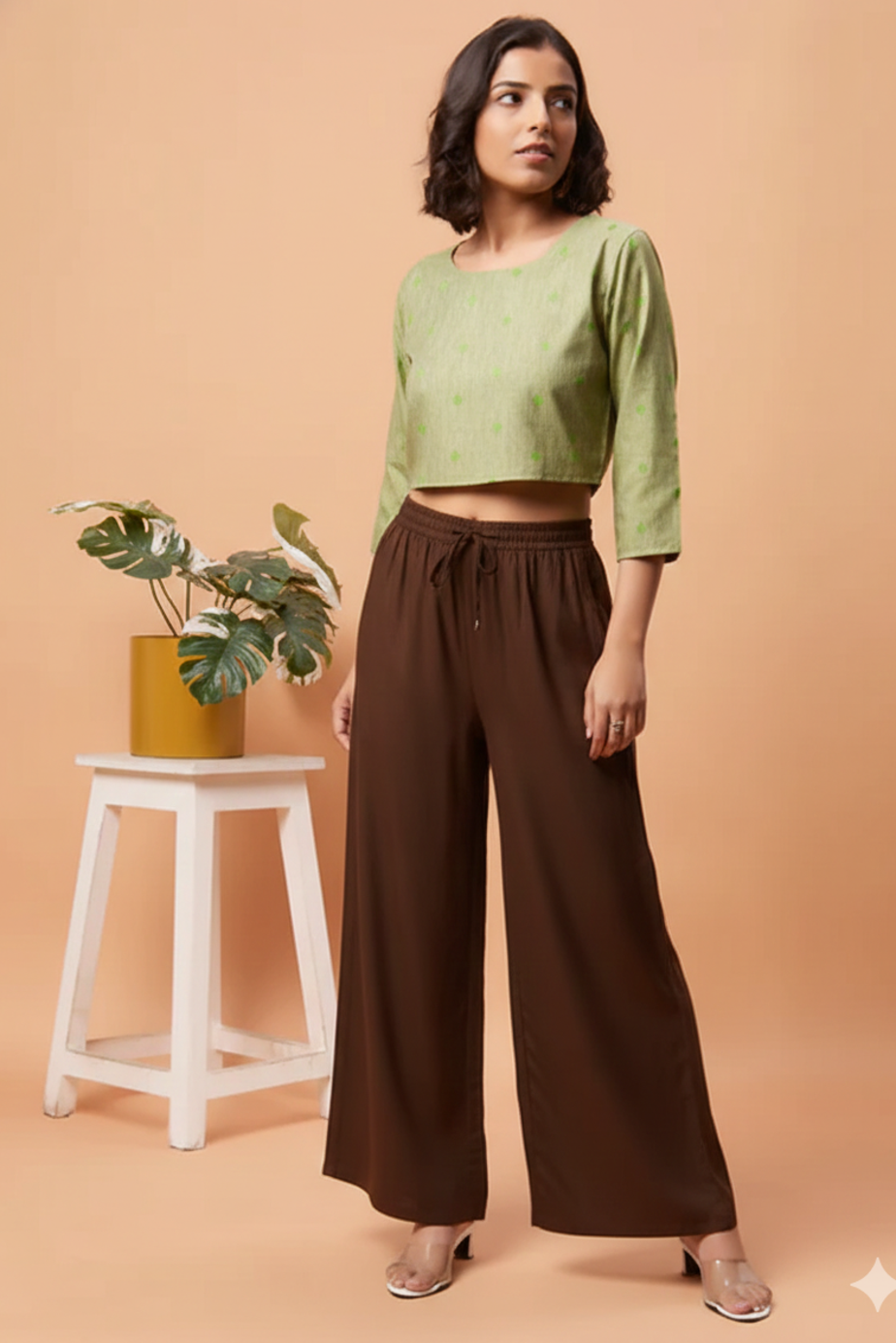 Palazzo Pants - Brown