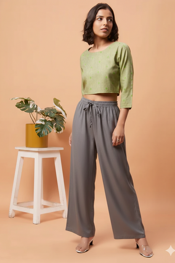 Palazzo Pants - Grey