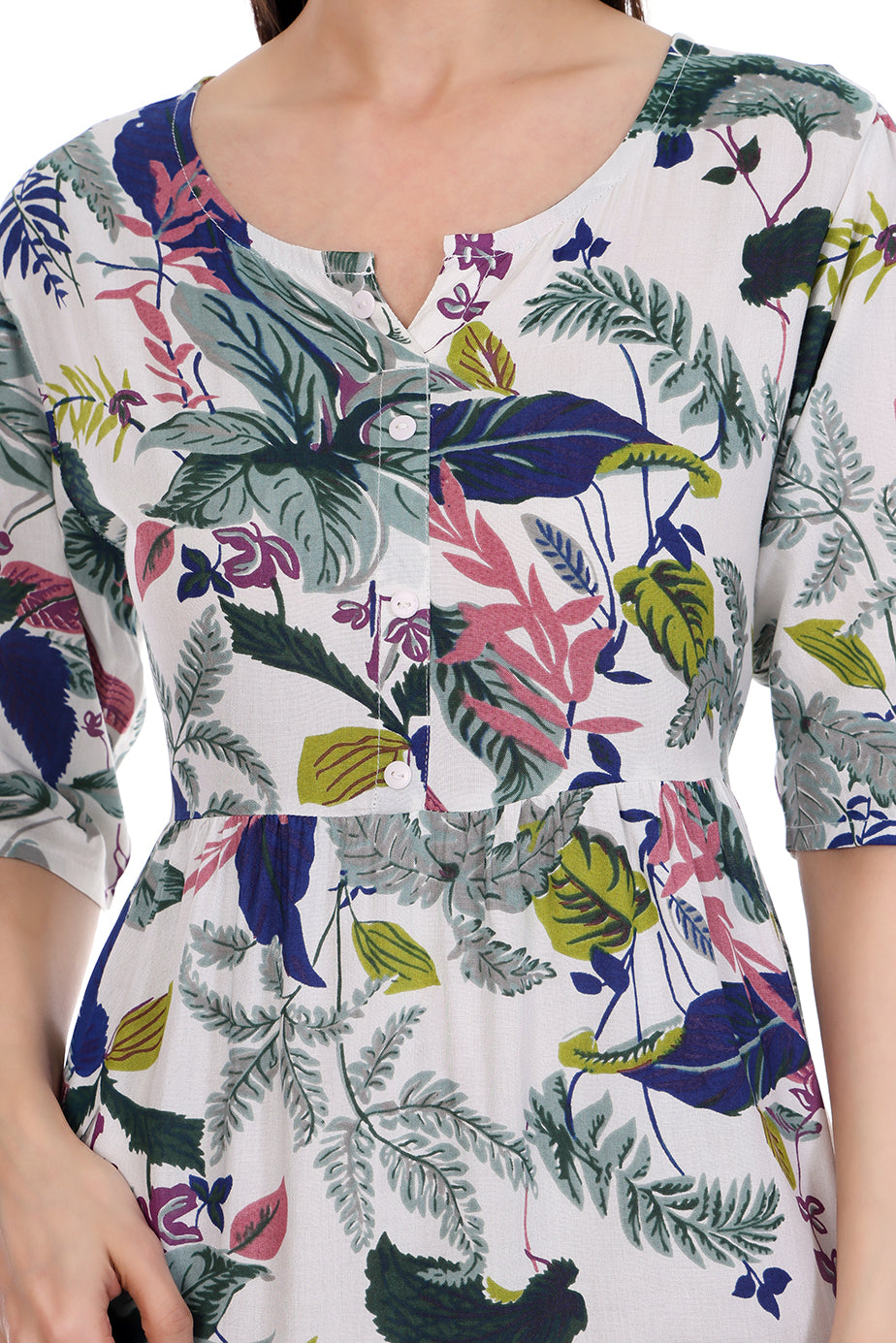 Midi Floral Dress - Multi