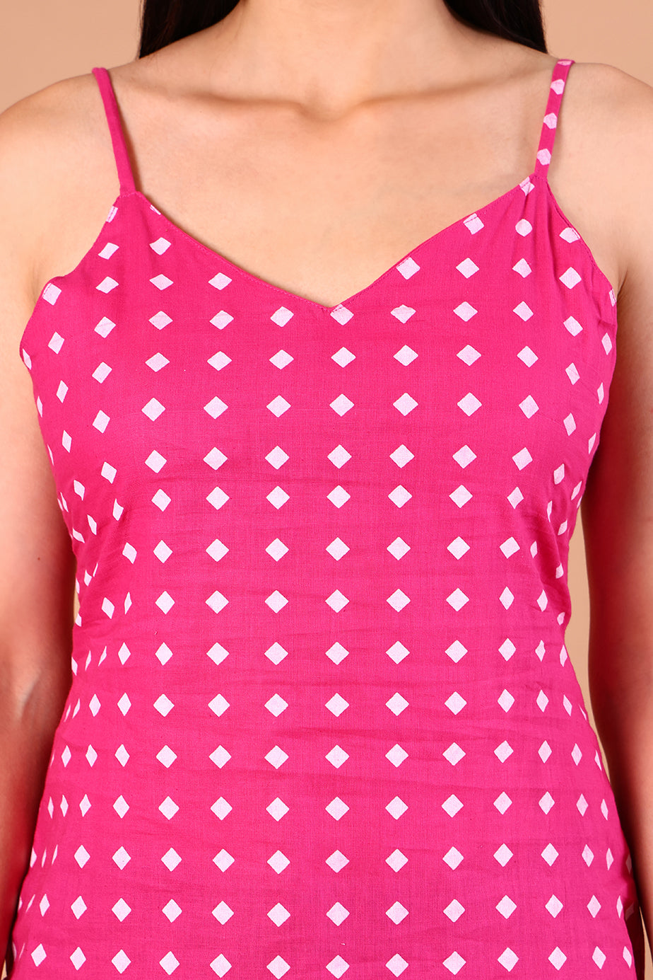 SnugFit Printed Bra Top - Fuchsia Diamond