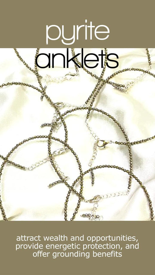 Pyrite Anklets
