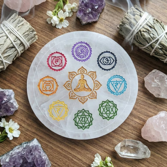 Selenite Plate - Assorted Designs