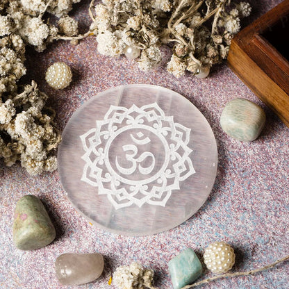 Selenite Plate - Assorted Designs