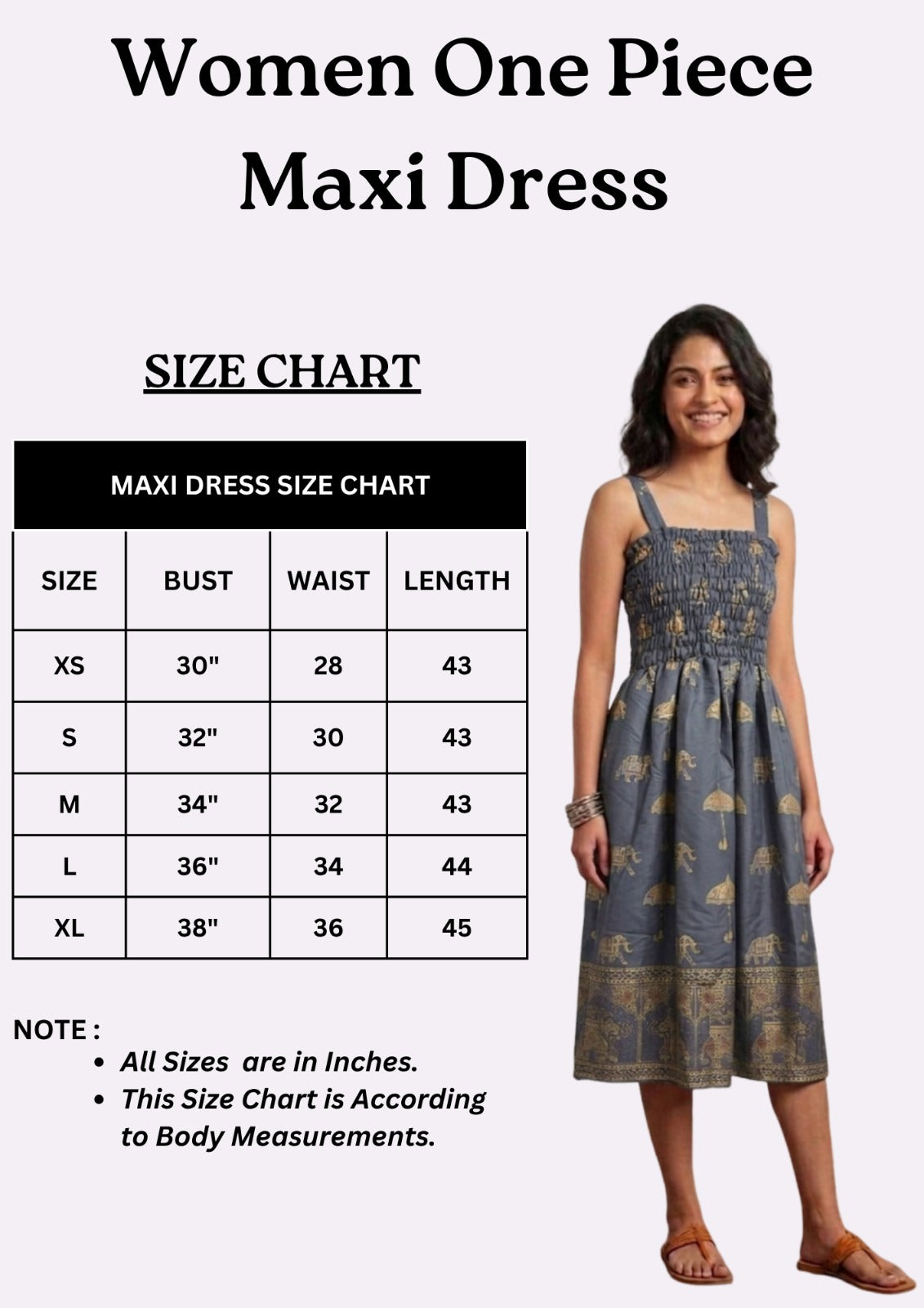 Royal Elephant Dress - Grey