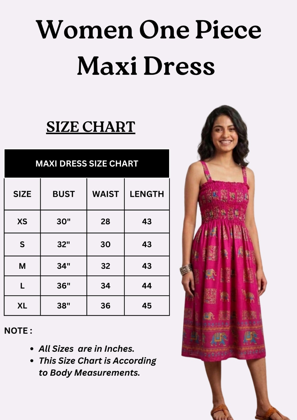Royal Elephant Dress - Fuchsia Pink