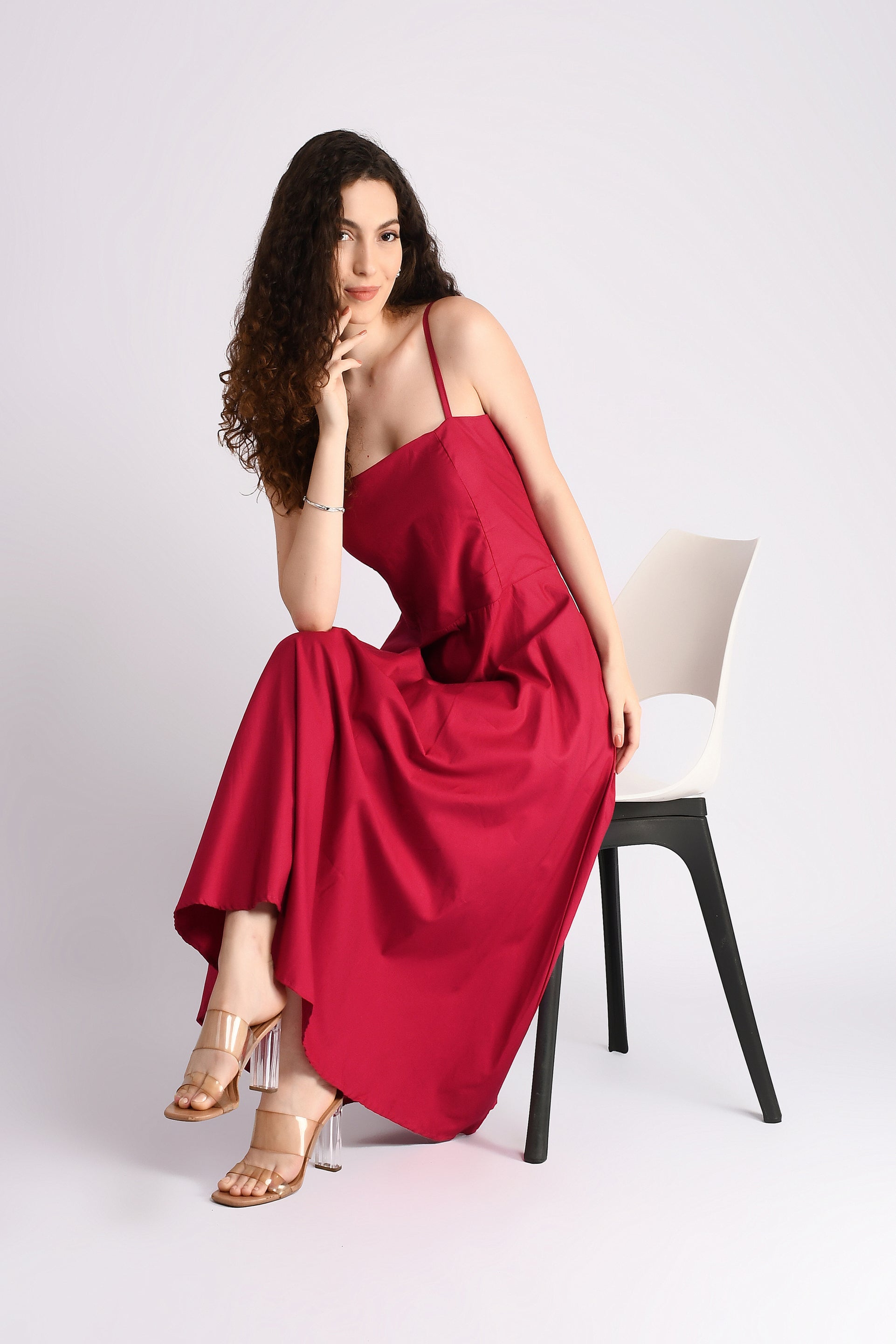 Fuchsia Serenity Padded Dress