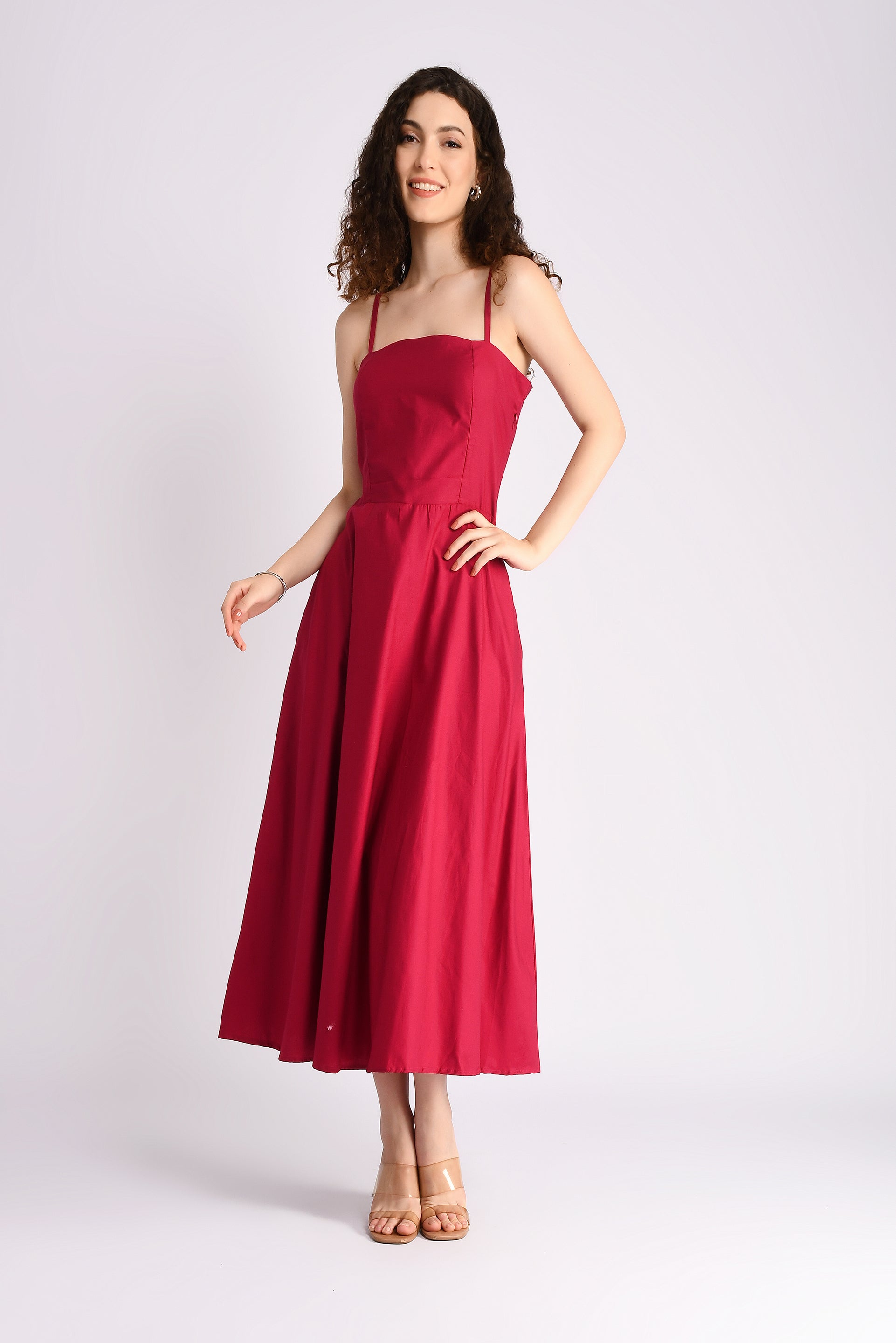 Fuchsia Serenity Padded Dress