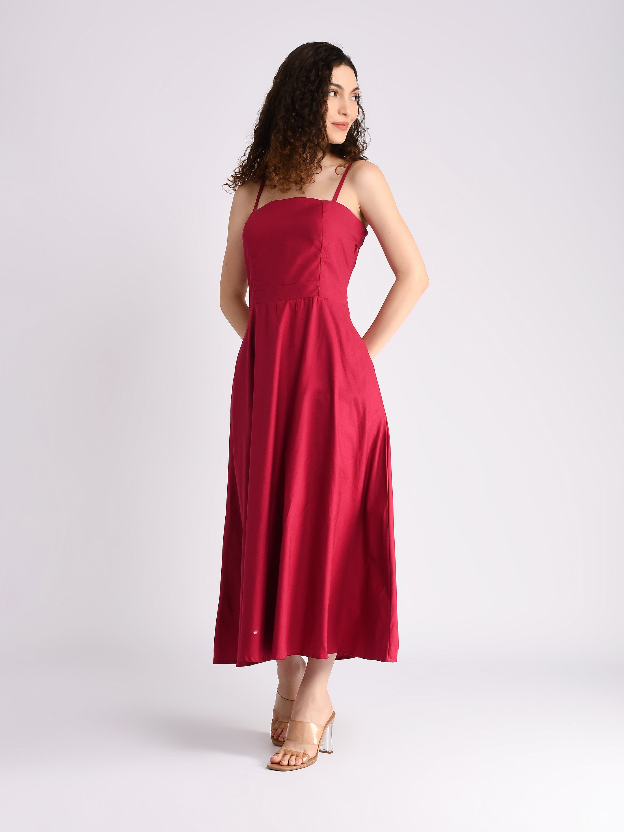 Fuchsia Serenity Padded Dress