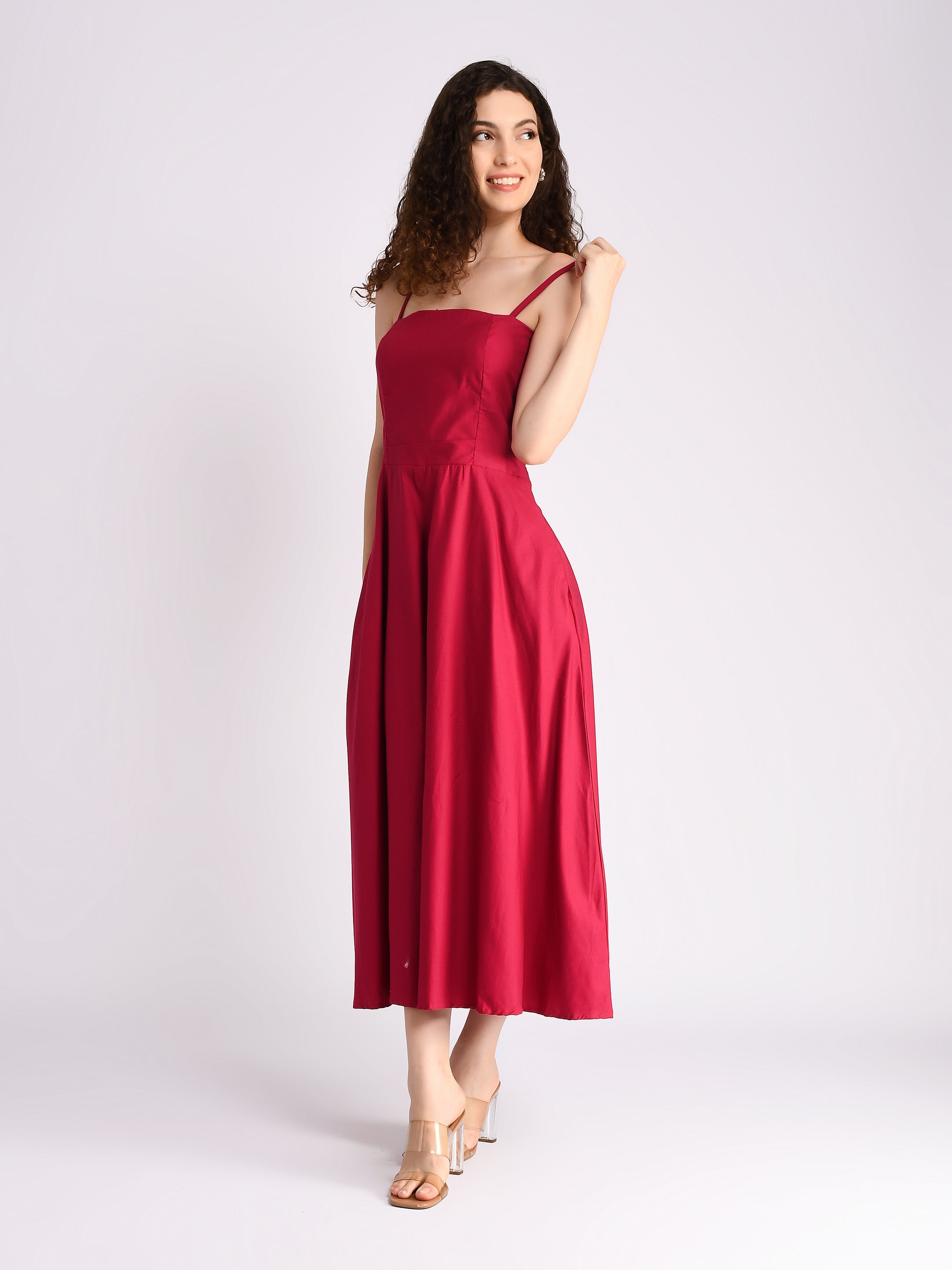 Fuchsia Serenity Padded Dress