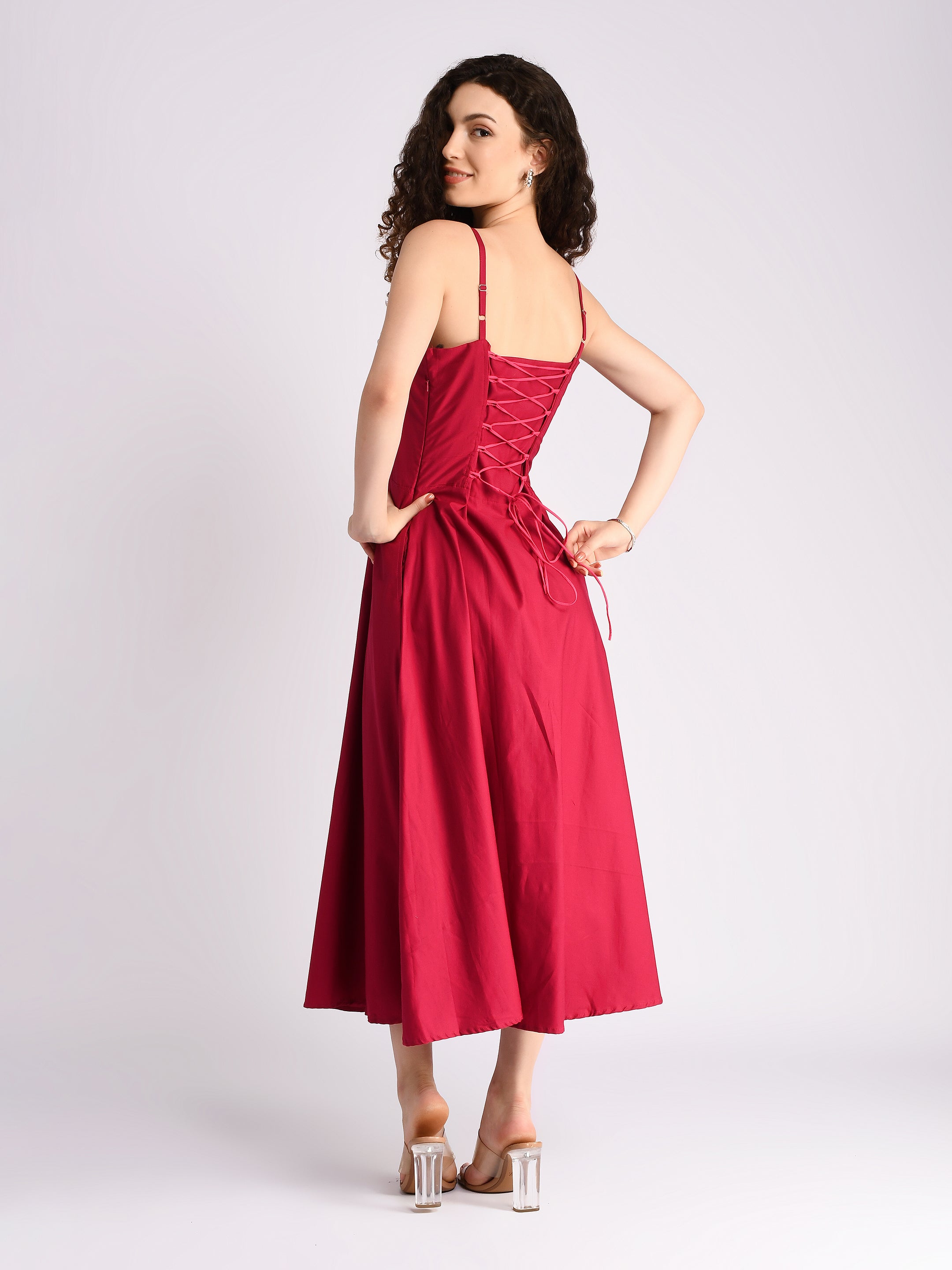 Fuchsia Serenity Padded Dress