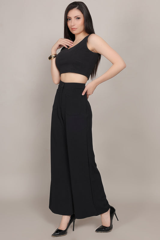 Valentino Cord Set - Black - FuchsiaBless