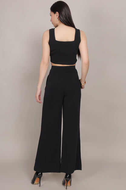 Valentino Cord Set - Black - FuchsiaBless