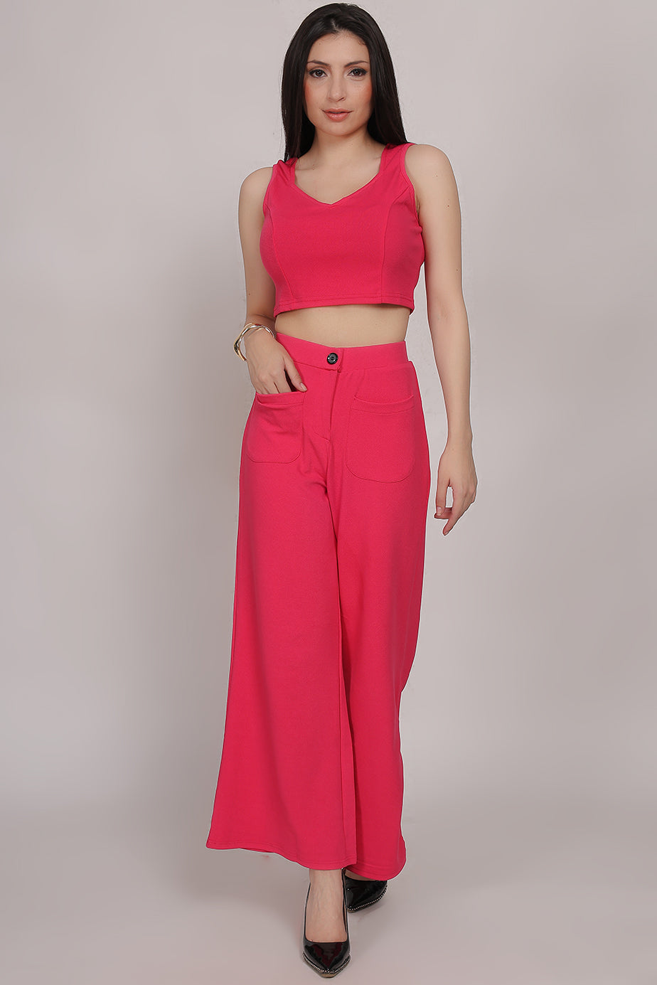 Valentino Cord Set - Pink - FuchsiaBless