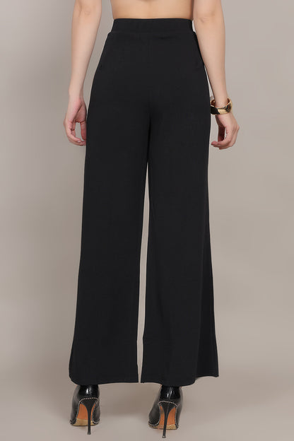 Valentino Pants - Black - FuchsiaBless