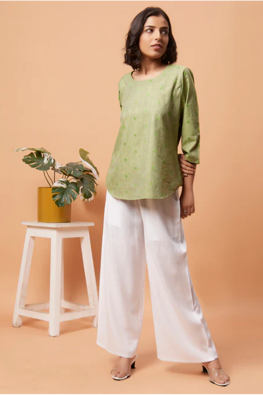 Palazzo Pants - White