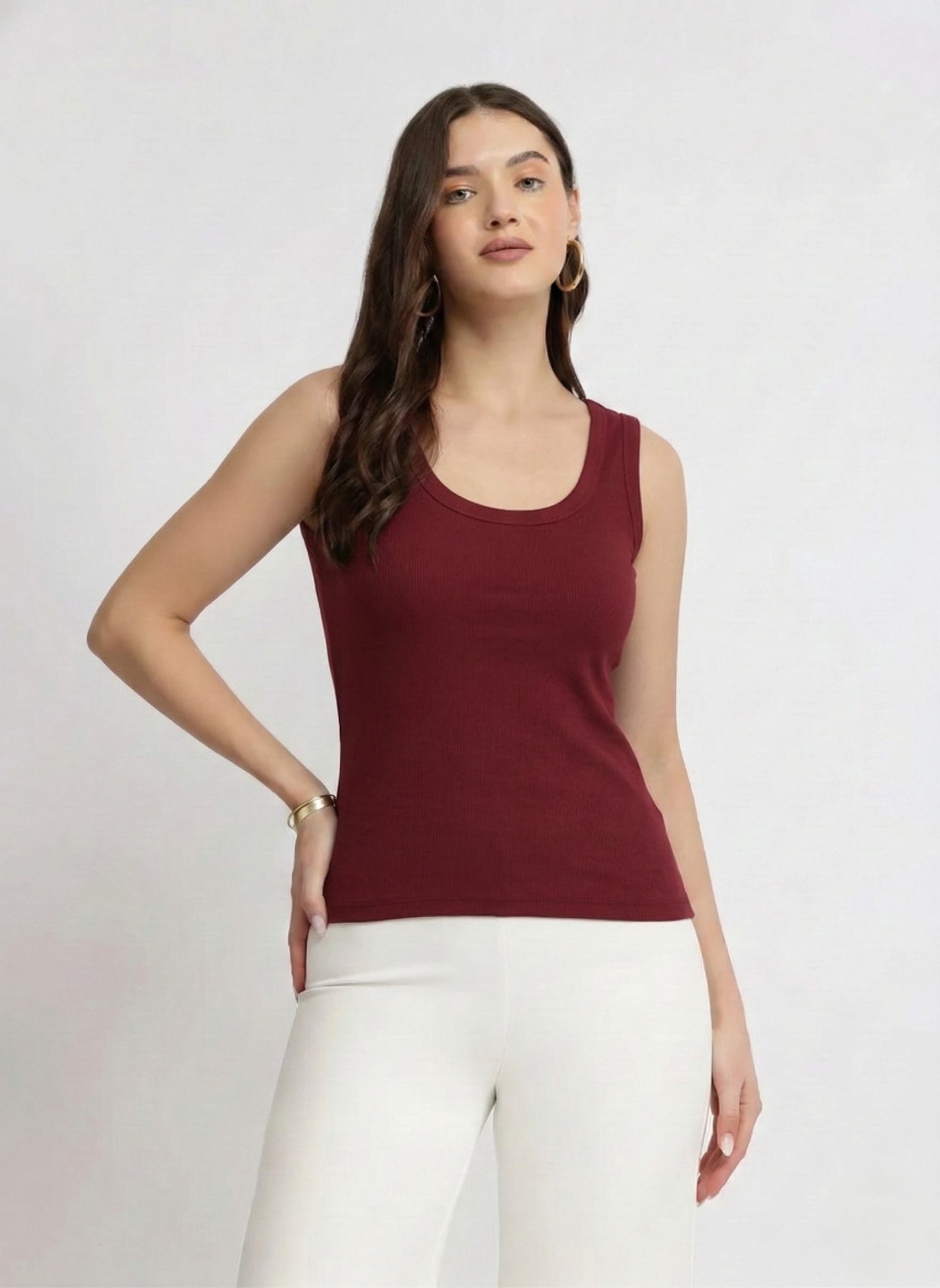 Tank Top - Maroon