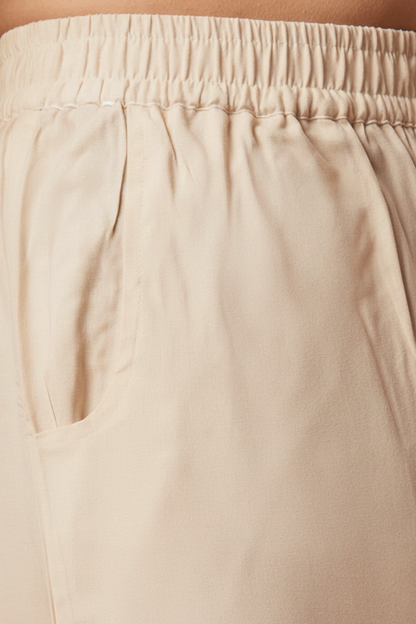 Palazzo Pants - Beige