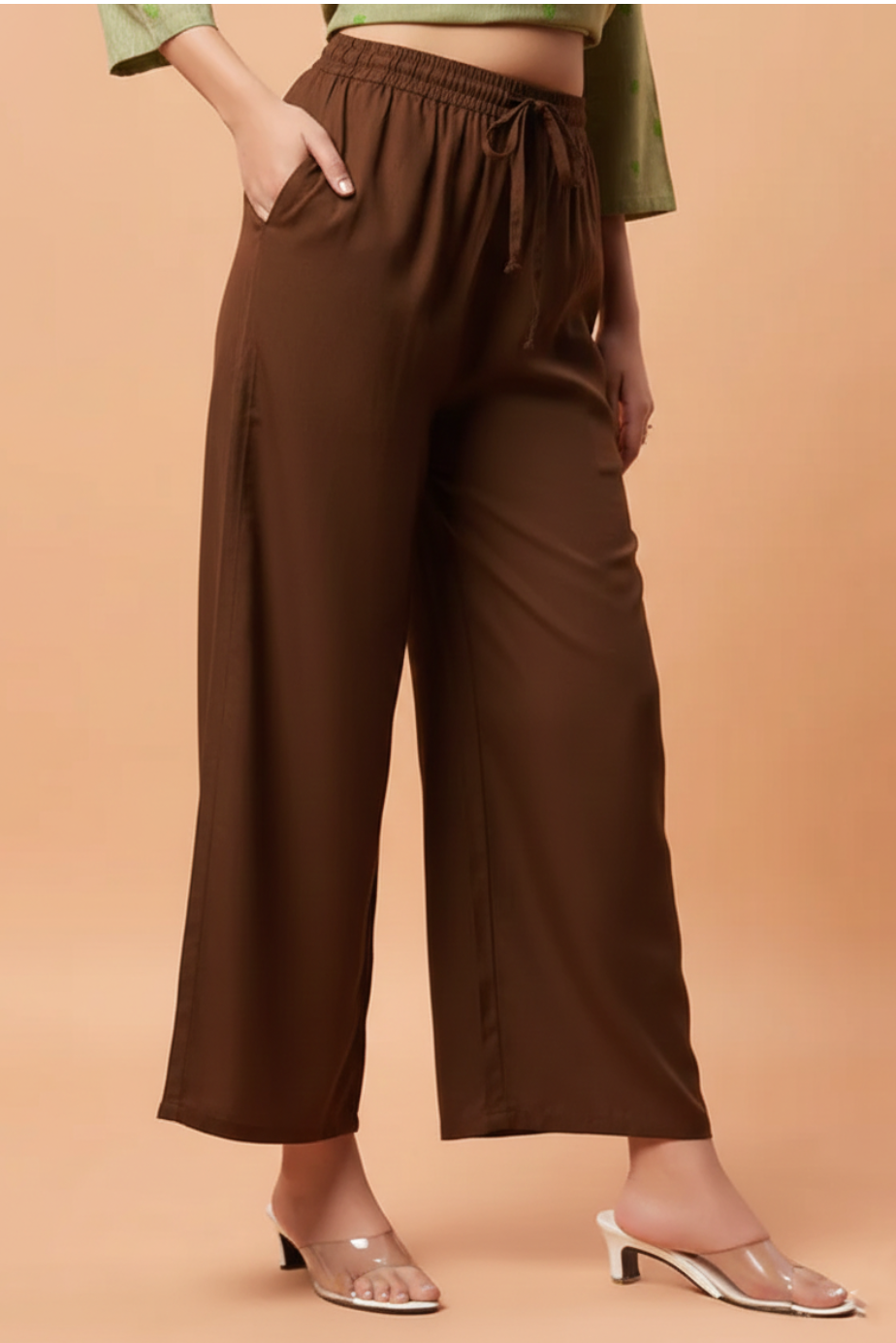 Palazzo Pants - Brown