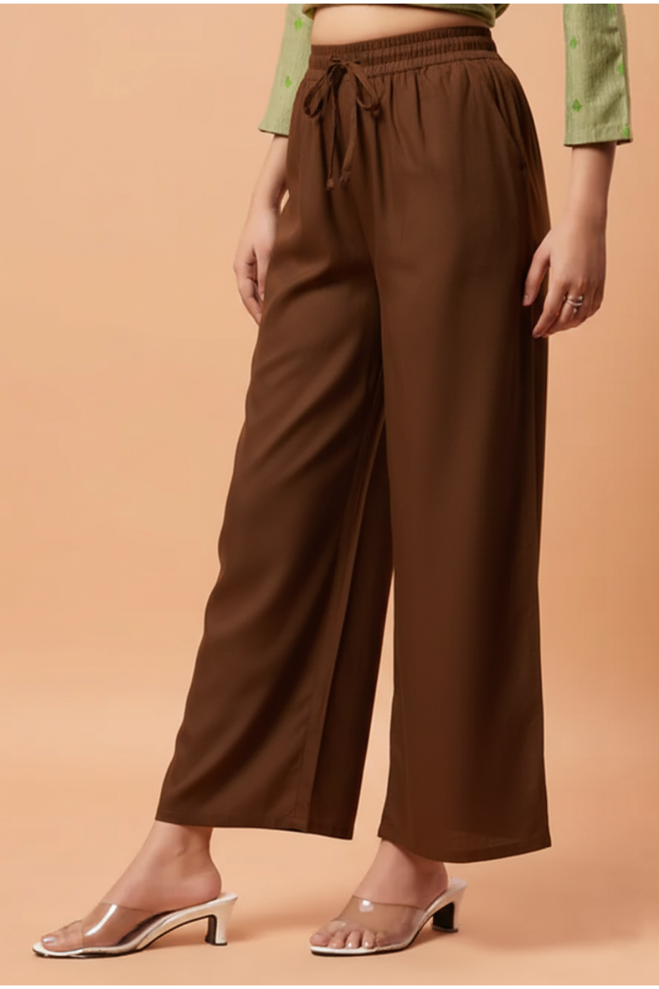 Palazzo Pants - Brown