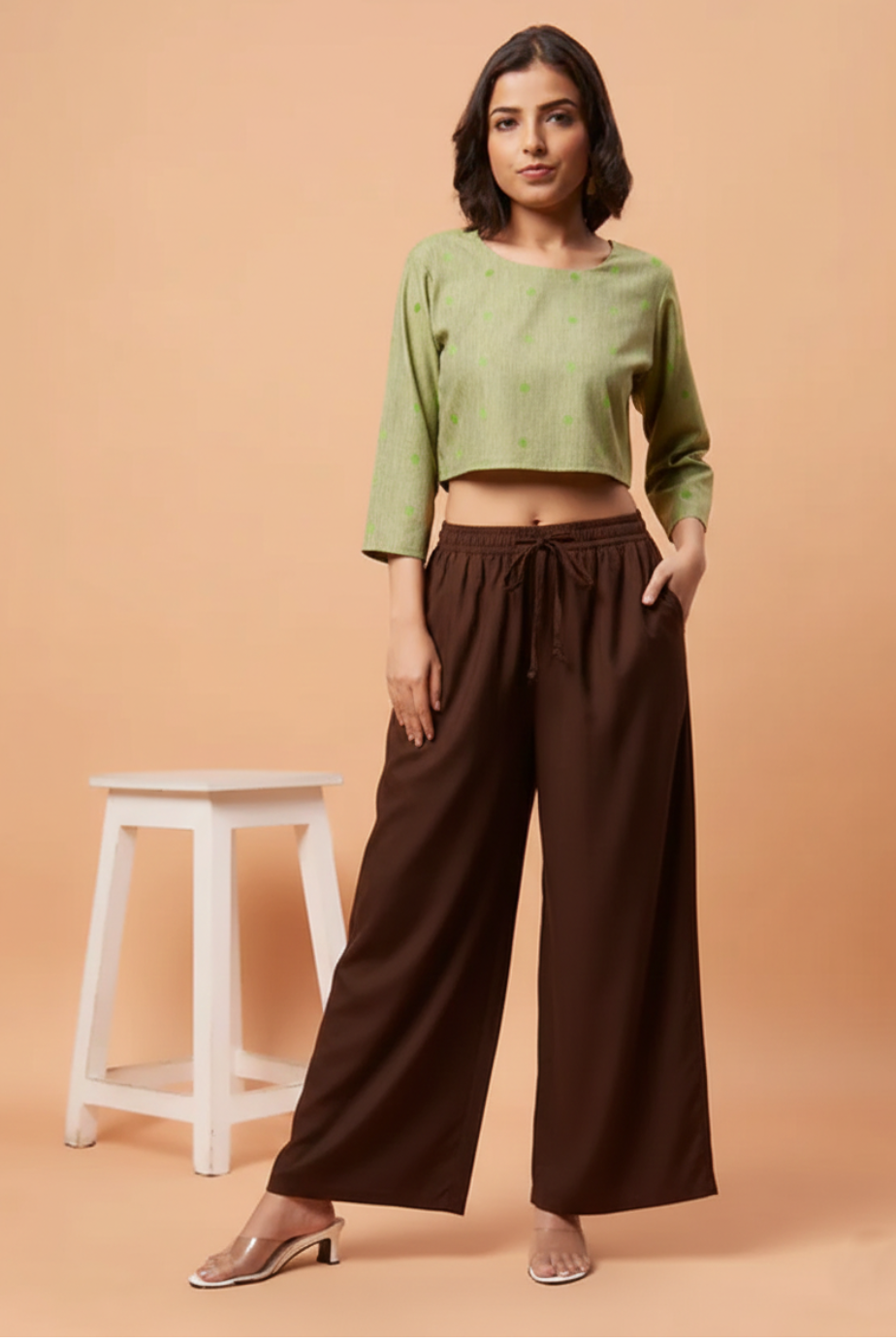 Palazzo Pants - Brown