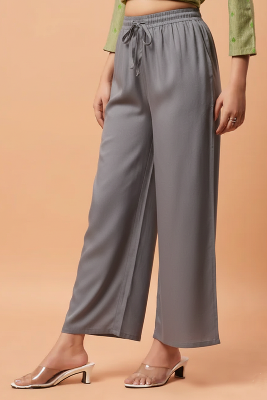 Palazzo Pants - Grey