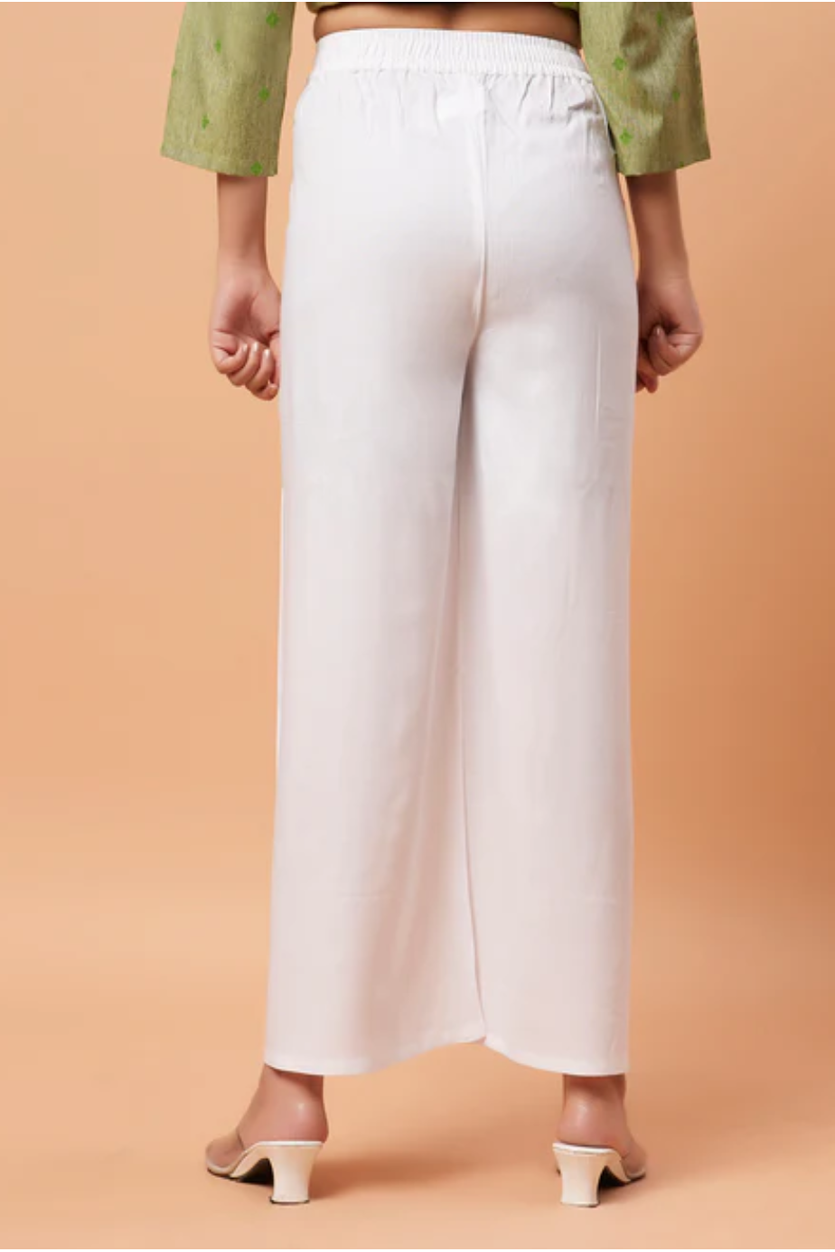 Palazzo Pants - White